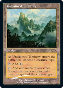 Mtg Singles Instock: Unclaimed Territory (Retro) [Wizards Play Network 2023]