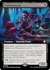 Mtg Singles Instock: Skeleton Crew (Extended Art) [The Lost Caverns of Ixalan Commander]