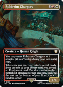 Mtg Singles Instock: Rohirrim Chargers (Borderless) [The Lord of the Rings: Tales of Middle-Earth Commander]