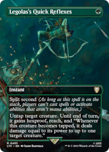 Mtg Singles Instock: Legolas's Quick Reflexes (Borderless) [The Lord of the Rings: Tales of Middle-Earth Commander]