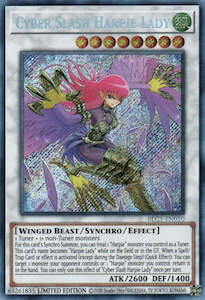 Yugioh Secret: Cyber Slash Harpie Lady [BLC1-EN010] Secret Rare
