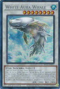 Yugioh Ultra 1st Nm: White Aura Whale (Silver) [BLC1-EN011] Ultra Rare
