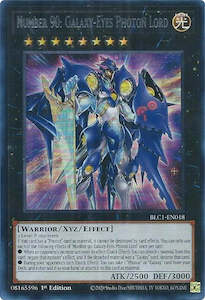 Yugioh Ultra 1st Nm: Number 90: Galaxy-Eyes Photon Lord (Silver) [BLC1-EN018] Ultra Rare