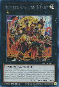 Number 54: Lion Heart (Silver) [BLC1-EN037] Ultra Rare