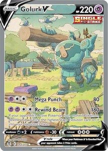 Pokemon Tcg Sword Shield Evolving Skies Singles: Golurk V (182/203) [Sword & Shield: Evolving Skies]