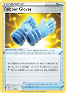 Pokemon Tcg Sword Shield Evolving Skies Singles: Rubber Gloves (156/203) [Sword & Shield: Evolving Skies]