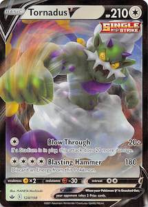 Pokemon Tcg Sword Shield Chilling Reign Singles: Tornadus V (124/198) [Sword & Shield: Chilling Reign]