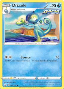Pokemon Tcg Sword Shield Chilling Reign Singles: Drizzile (042/198) [Sword & Shield: Chilling Reign]