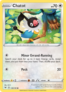 Pokemon Tcg Sword Shield Vivid Voltage Singles: Chatot (139/185) [Sword & Shield: Vivid Voltage]