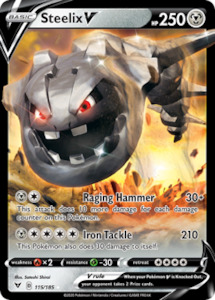 Pokemon Tcg Sword Shield Vivid Voltage Singles: Steelix V (115/185) [Sword & Shield: Vivid Voltage]