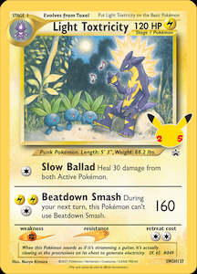 Pokemon Tcg Celebrations: Light Toxtricity (SWSH137) (Jumbo Card) [Sword & Shield: Black Star Promos]