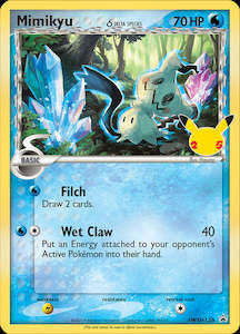 Pokemon Tcg Celebrations: Mimikyu (SWSH136) (Delta Species) (Jumbo Card) [Sword & Shield: Black Star Promos]