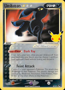 Umbreon (17/17) (Star) [Celebrations: 25th Anniversary - Classic Collection]