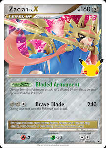 Zacian LV.X (SWSH135) (Celebrations) [Sword & Shield: Black Star Promos]