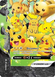 Pikachu V-UNION (SWSH141) (Celebrations) [Sword & Shield: Black Star Promos]