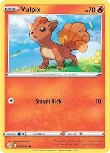 Pokemon Tcg Fusion Strike: Vulpix (029/264) [Sword & Shield: Fusion Strike]