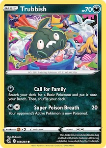 Pokemon Tcg Fusion Strike: Trubbish (168/264) [Sword & Shield: Fusion Strike]