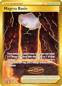 Pokemon Tcg Trainer Cards Stadiums In Stock: Magma Basin (185/172) [Sword & Shield: Brilliant Stars]