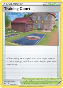 Pokemon Tcg Trainer Cards Stadiums In Stock: Training Court (169/192) [Sword & Shield: Rebel Clash]