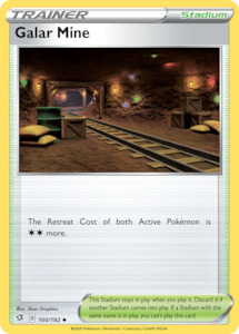 Pokemon Tcg Trainer Cards Stadiums In Stock: Galar Mine (160/192) [Sword & Shield: Rebel Clash]