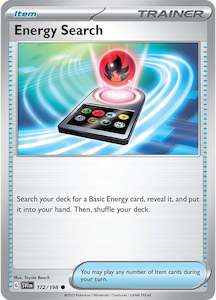 Pokemon Tcg Trainer Cards Items In Stock: Energy Search (172/198) [Scarlet & Violet: Base Set]
