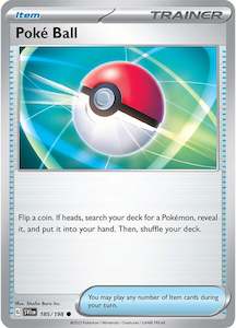 Pokemon Tcg Trainer Cards Items In Stock: Poke Ball (185/198) [Scarlet & Violet: Base Set]