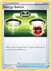 Pokemon Tcg Energy Cards In Stock: Energy Switch (129/159) [Sword & Shield: Crown Zenith]
