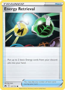 Pokemon Tcg Energy Cards In Stock: Energy Retrieval (127/159) [Sword & Shield: Crown Zenith]