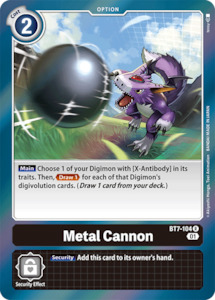 Digimon Singles Currently In Stock: Metal Cannon [BT7-104] [Next Adventure]