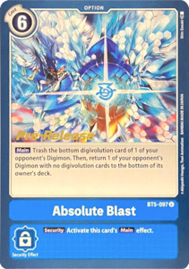 Digimon Singles Currently In Stock: Absolute Blast [BT5-097] [Battle of Omni Pre-Release Promos]