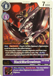 Digimon Singles Currently In Stock: BlackWarGrowlmon [BT5-079] [Battle of Omni Pre-Release Promos]