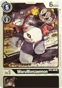 Digimon Singles Currently In Stock: WaruMonzaemon [BT5-066] [Battle of Omni Pre-Release Promos]