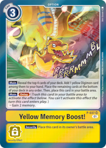 Yellow Memory Boost! [P-037] [Promotional Cards]