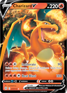 Pokemon Tcg Brilliant Stars: Charizard V (017/172) [Sword & Shield: Brilliant Stars]