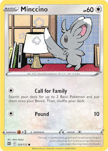 Pokemon Tcg Brilliant Stars: Minccino (124/172) [Sword & Shield: Brilliant Stars]