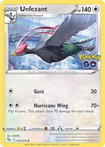 Pokemon Tcg Pokemon Go: Unfezant (063/078) [Pokémon GO]