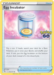 Pokemon Tcg Pokemon Go: Egg Incubator (066/078) [Pokémon GO]
