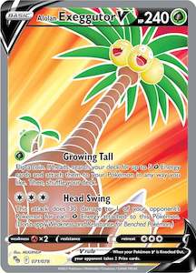 Pokemon Tcg Full Art V: Alolan Exeggutor V (071/078) [Pokémon GO]
