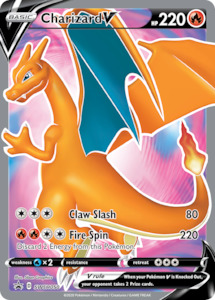 Pokemon Tcg Full Art V: Charizard V (SWSH050) [Sword & Shield: Black Star Promos]