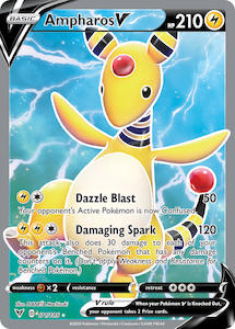 Pokemon Tcg Full Art V: Ampharos V (171/185) [Sword & Shield: Vivid Voltage]