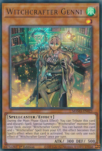 Yugioh Magnificent Mavens Preorder Now Ships Nov 3rd: Witchcrafter Genni [MAMA-EN023] Ultra Rare