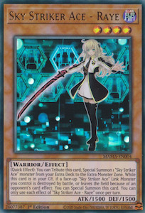 Yugioh Magnificent Mavens Preorder Now Ships Nov 3rd: Sky Striker Ace - Raye [MAMA-EN004] Ultra Rare