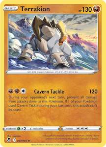 Pokemon Tcg Silver Tempest: Terrakion (097/195) [Sword & Shield: Silver Tempest]