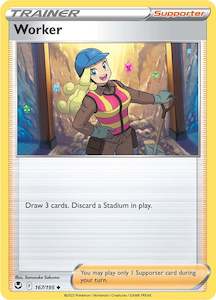 Pokemon Tcg Silver Tempest: Worker (167/195) [Sword & Shield: Silver Tempest]