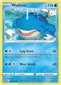 Pokemon Tcg Silver Tempest: Wailmer (037/195) [Sword & Shield: Silver Tempest]