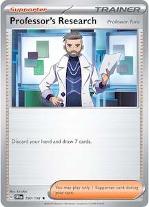 Pokemon Tcg Scarlet Violet: Professor's Research (Professor Turo) (190/198) [Scarlet & Violet: Base Set]