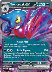 Pokemon Tcg Scarlet Violet: Toxicroak ex (131/198) [Scarlet & Violet: Base Set]