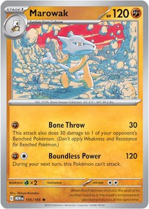 Pokemon 151: Marowak (105/165) [Scarlet & Violet: 151]