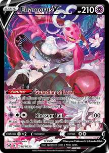 Pokemon Full Art Trainers: Enamorus V (TG18/TG30) [Sword & Shield: Lost Origin]