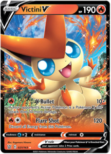 Pokemon Tcg Sword Shield Battle Styles: Victini V (021/163) [Sword & Shield: Battle Styles]